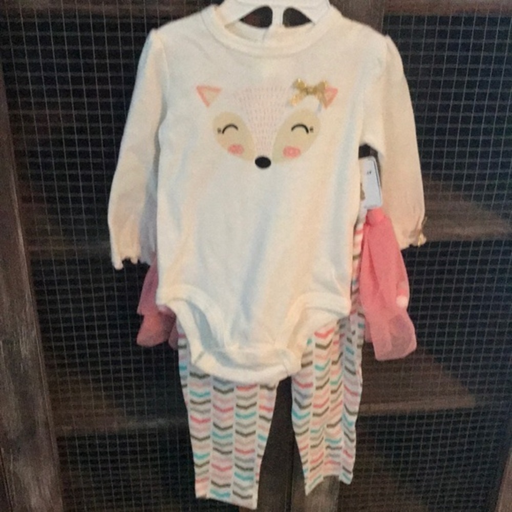 NWT Cuddle Bear Toddler Girls Set 12M